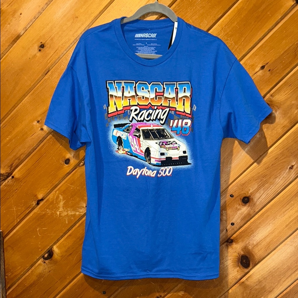 NASCAR racing Daytona 500 retro graphic tshirt